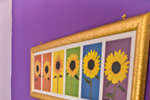 quadro con girasoli